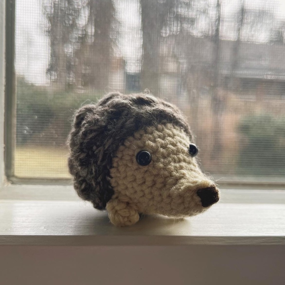 Mini Crochet Hedgehog - Picture 3 of 3